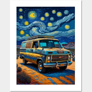 Gmc in starry night Posters and Art